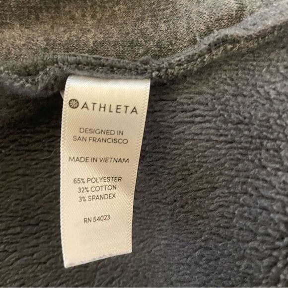 Athleta Cozy Karma Asym Pullover Dark Grey Size Small - Picture 8 of 8